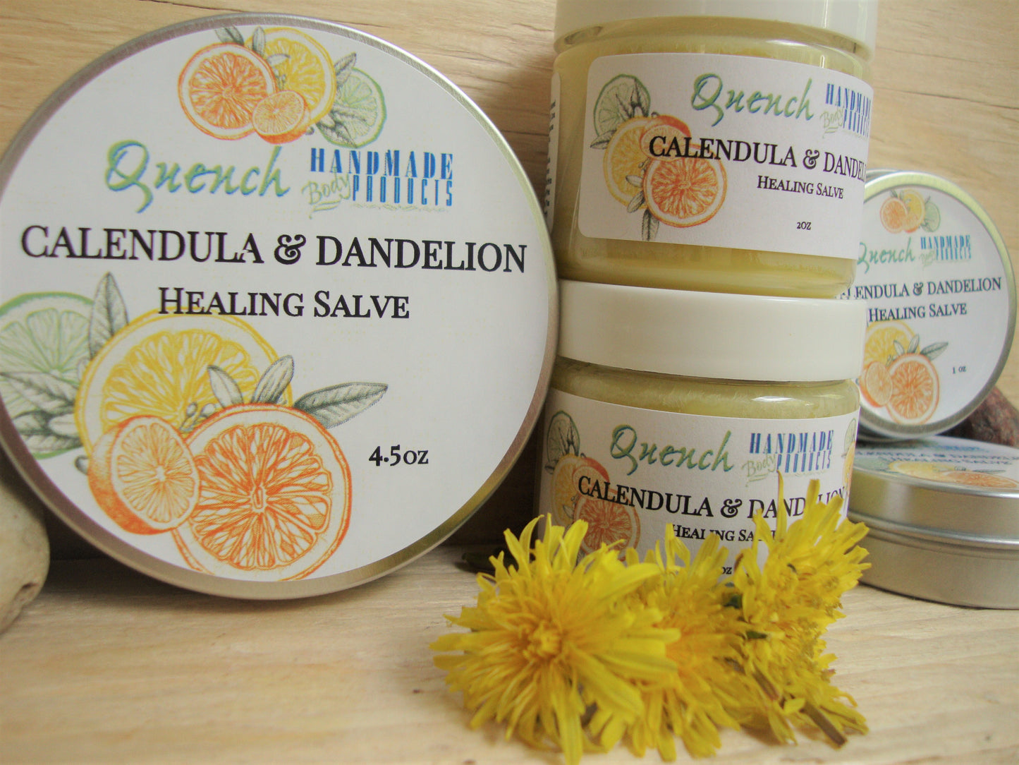 Herbal Salves: Calendula & Dandelion Herbal Multi Use Salve