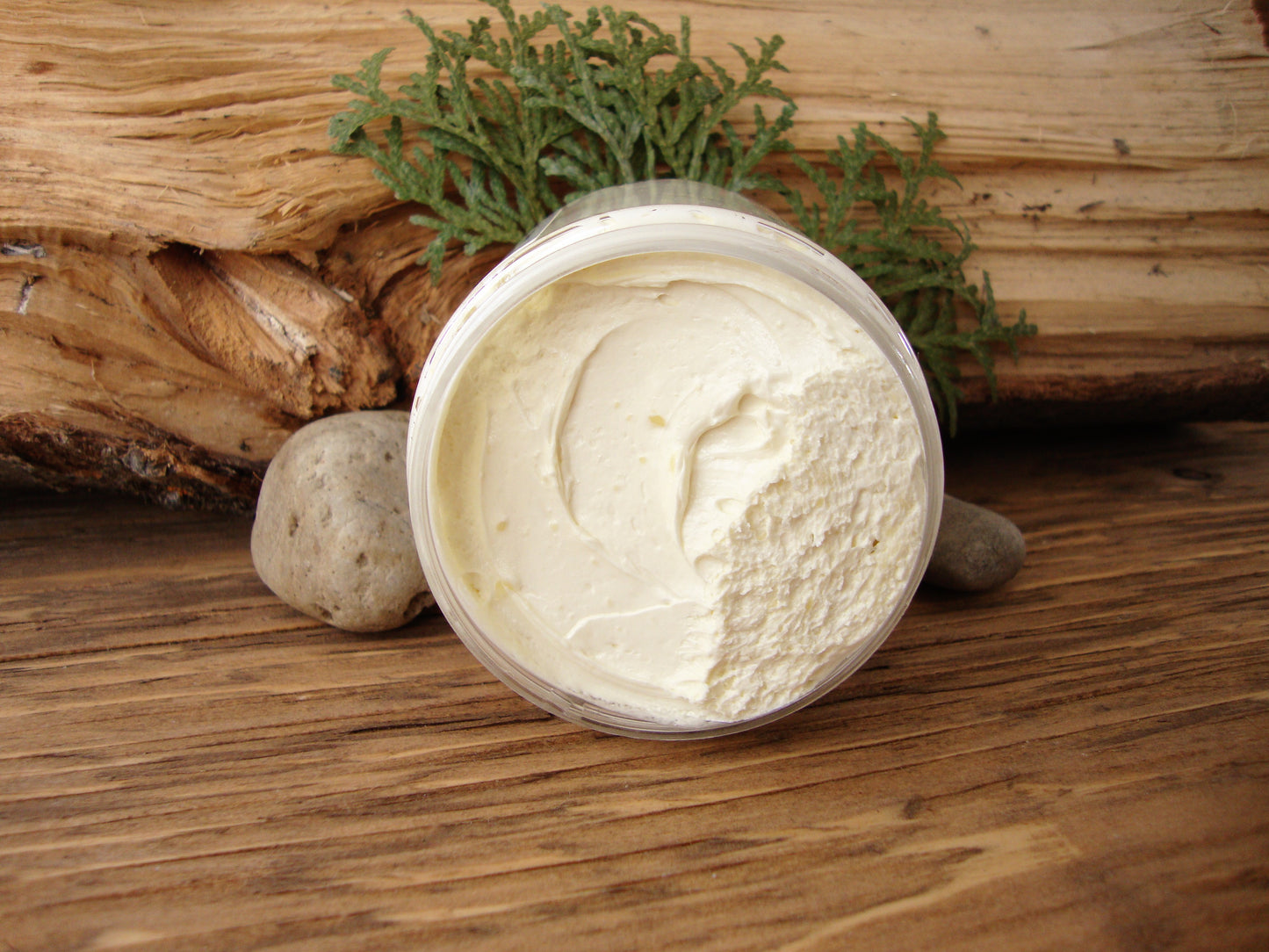 Body Butter, Foot Butter Natural Whipped: Peppermint and Eucalyptus