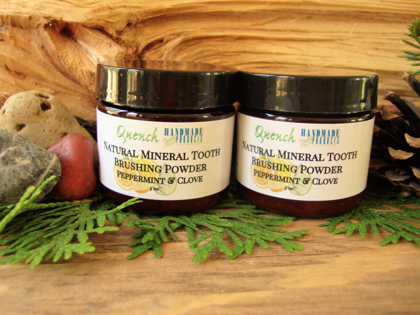 Natural Mineral Tooth Brushing Powder: Peppermint & Clove