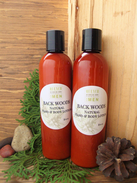 Hand & Body Natural Lotion: Back Woods